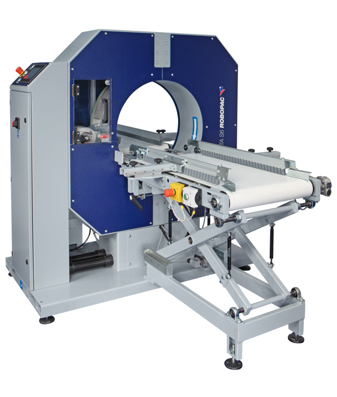 Compacta SPG horizontal semi-automatic stretch wrapper