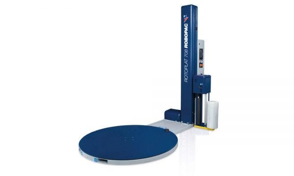 Turntable semi-automatic stretch wrapper