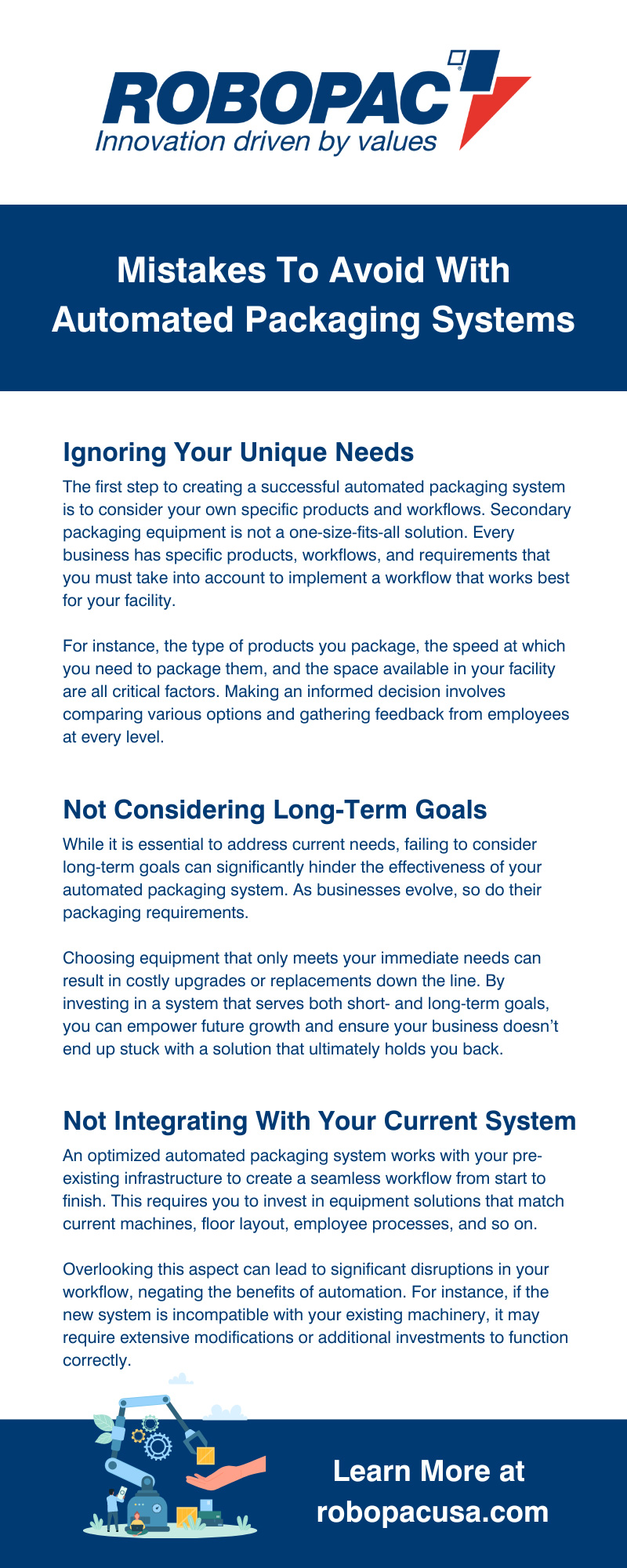 Mistakes To Avoid With Automated Packaging Systems