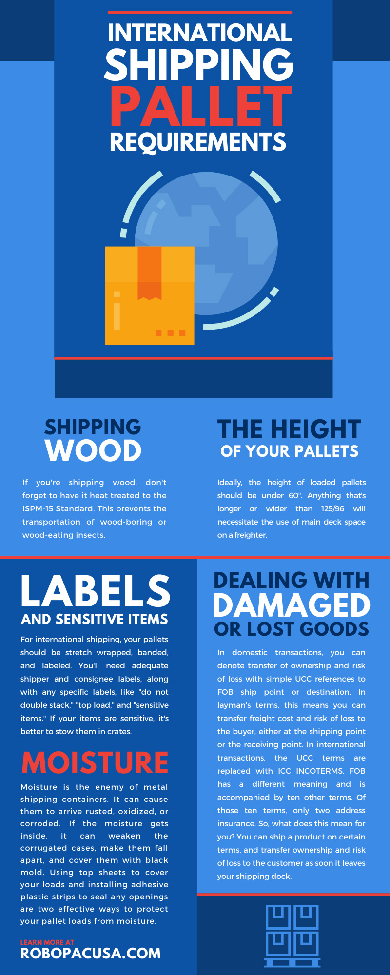 International Shipping Pallet Requirements