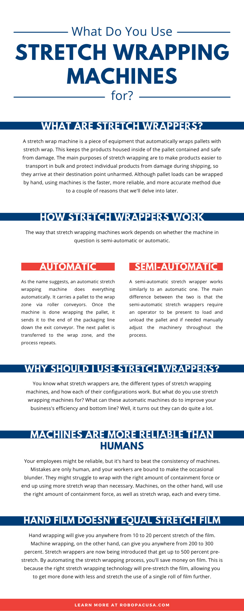 What Do You Use Stretch Wrapping Machines for?