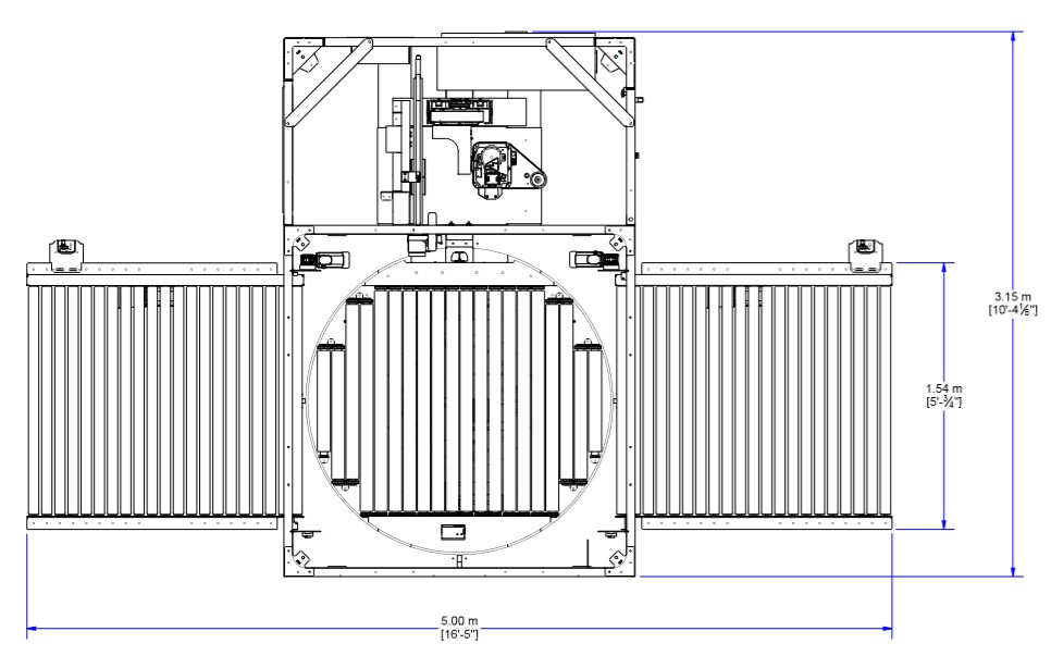 RT Automatic Stretch Wrapper footprint